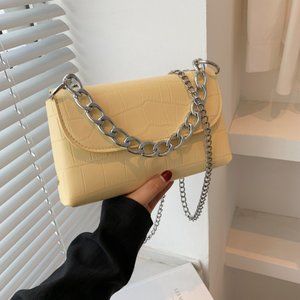 women shoulder bag,yellow